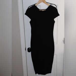Felicity & Coco Black Ward Seamed Pencil Dress
